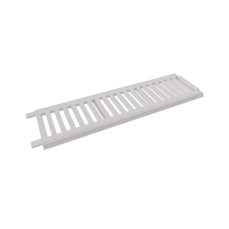 Grelha com Porta Grelha Linear Branco Estrela