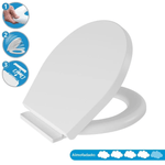 Assento Sanitário Oval com Soft Close Clik Ref. TOV/SCK*BR1 Branco Astra