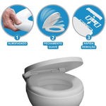 Assento Sanitário Oval com Soft Close Clik Ref. TOV/SCK*BR1 Branco Astra