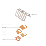 Escorredor de Pratos de 24x17cm Ref. 94532034 Inox Tramontina