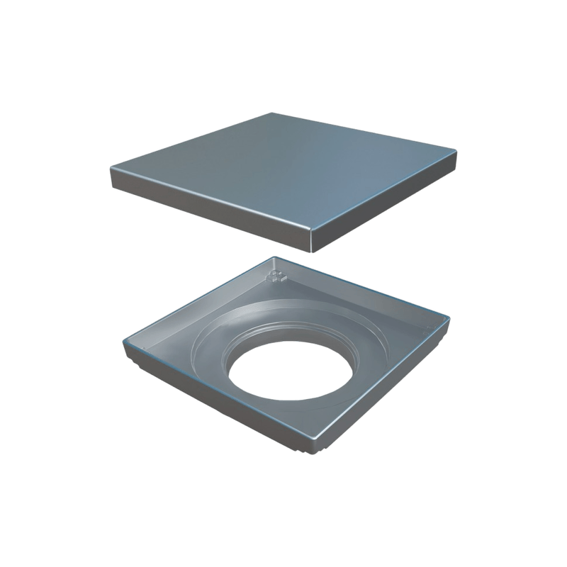 Ralo Quadrado de 15x15cm 2 em 1 Ref. 9479 Top Max