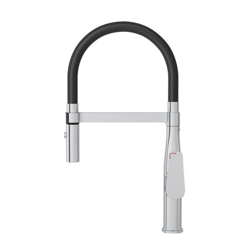 Misturador Monocomando para Cozinha de Mesa Level Motion Ref. 2274.C.PT Cromado/Preto Deca