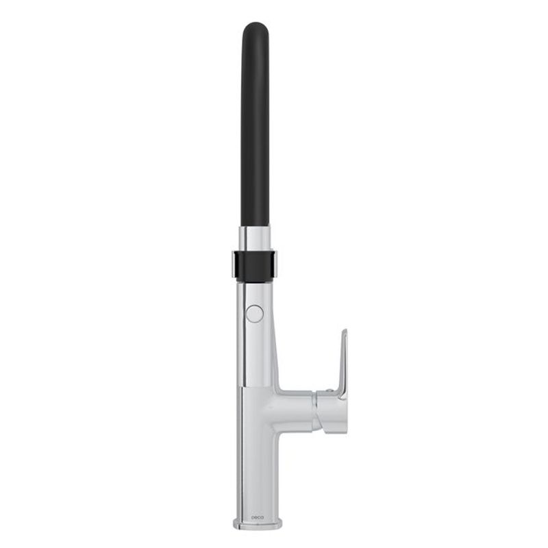 Misturador Monocomando para Cozinha de Mesa Level Motion Ref. 2274.C.PT Cromado/Preto Deca