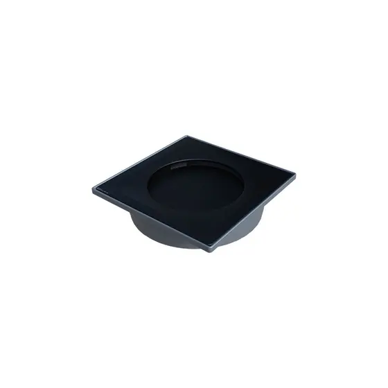 Ralo Linear Elleve Touch 9572 15x15 com Tampa Black Matte