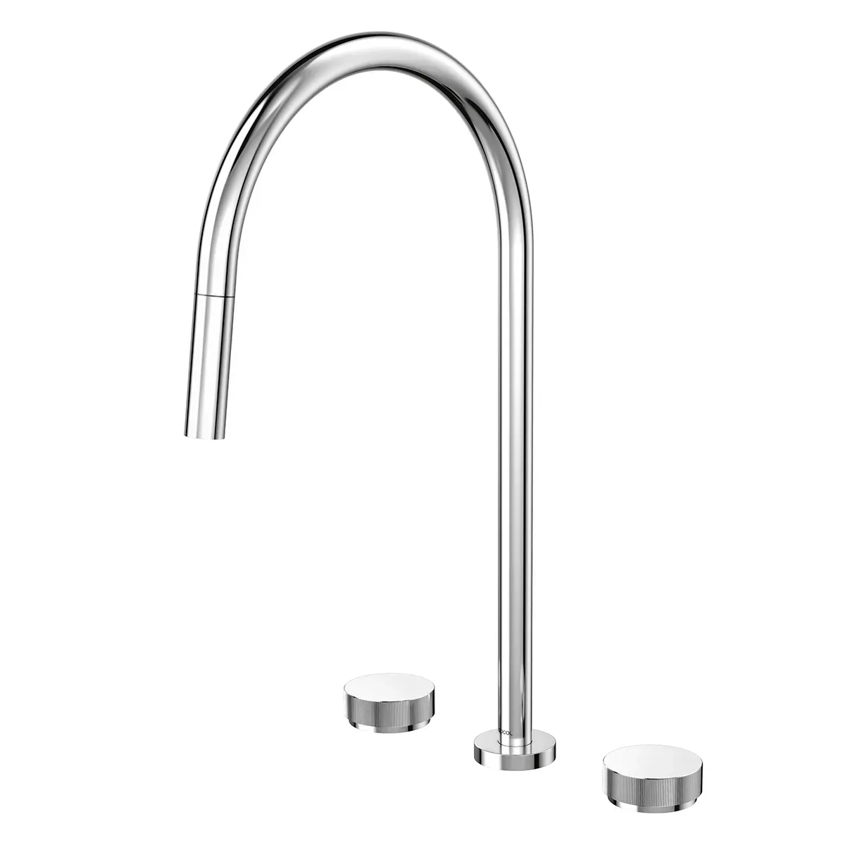 Misturador  Cozinha De Mesa Com Ducha Retratil Mix&match Grafite Escovado - Docol