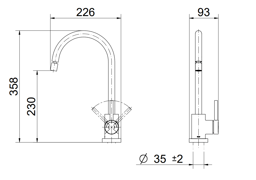 Misturador Monocomando para Cozinha de Mesa Spice 90009056006