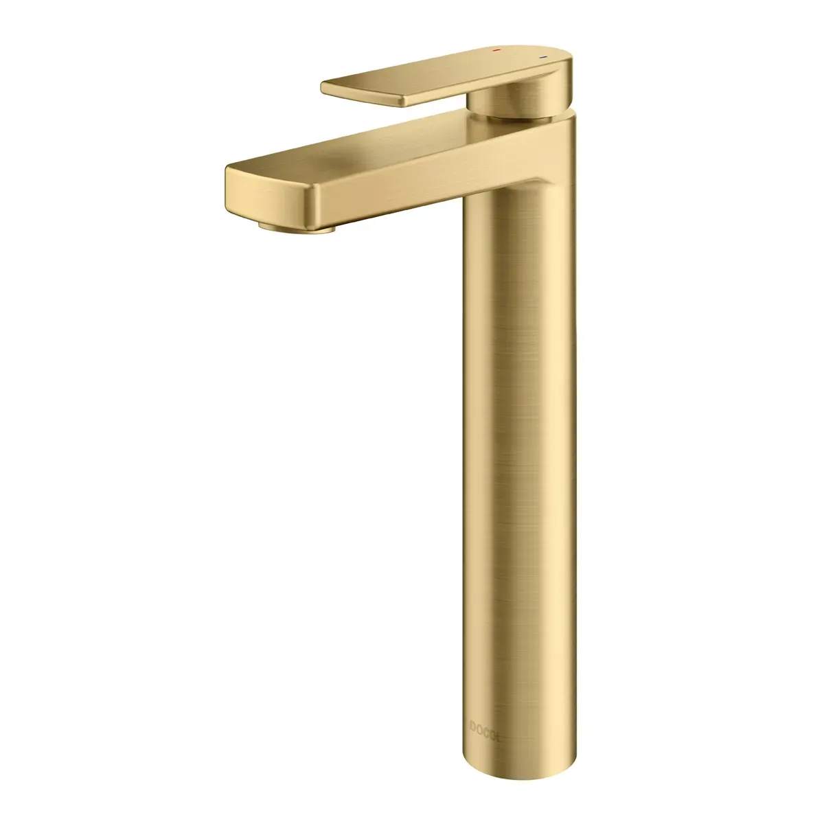 Misturador Monocomando para Banheiro Mesa Bica Alta Argon Ouro Escovado - 00847872 - Docol