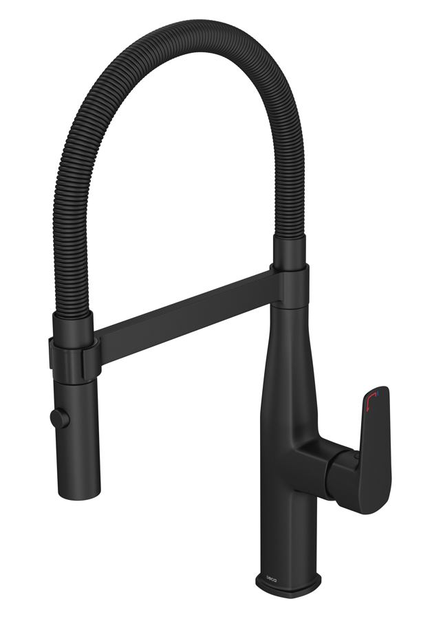 Misturador Monocomando para Cozinha de Mesa Level Gourmet Ref. 2275.BLMT Black Matte Deca