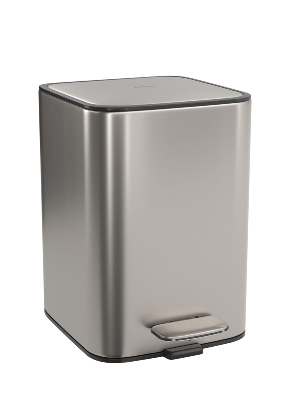 Lixeira Quadrada com Pedal 5L Suprema 1005.QUA.5.INX Inox Deca