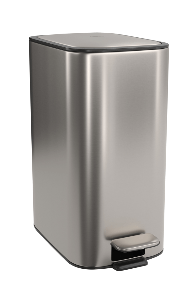 Lixeira Quadrada com Pedal 11,5L Suprema Inox 1005.QUA.11.INX Deca