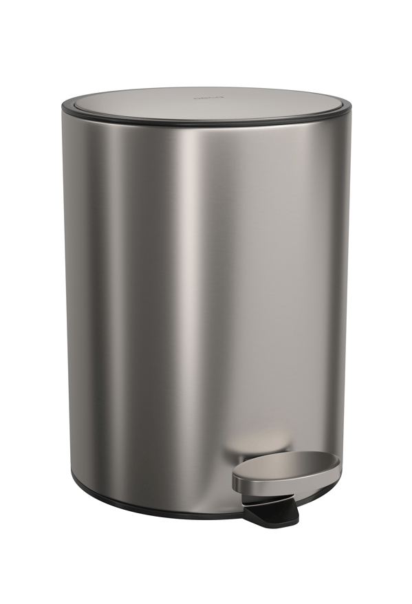 Lixeira Redonda com Pedal 5L Suprema Inox 1005.RED.5.INX Deca