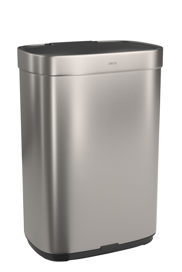 Lixeira Quadrada com Sensor 50L Suprema 1007.QUA.50.INX Inox Deca